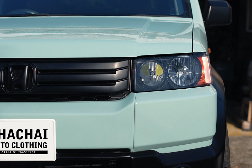 ヘッドライトインナーブラック加工